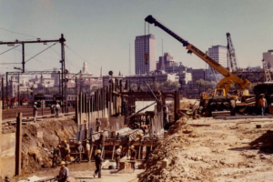 Civil engineers managing construction quality assurance on site with CivilPro software